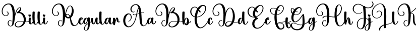 Billi Regular font