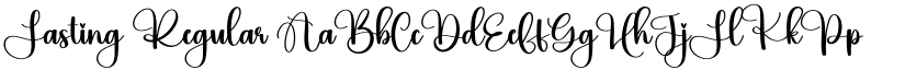 Lasting Regular font