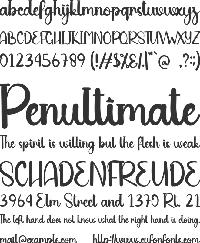 Story Farmhouse font preview