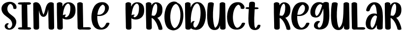 Simple Product Regular font