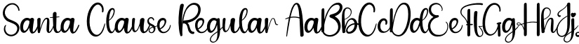 Santa Clause Regular font