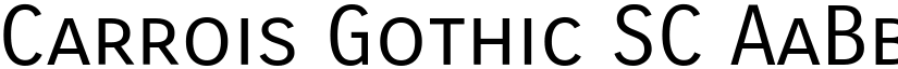 Carrois Gothic SC font