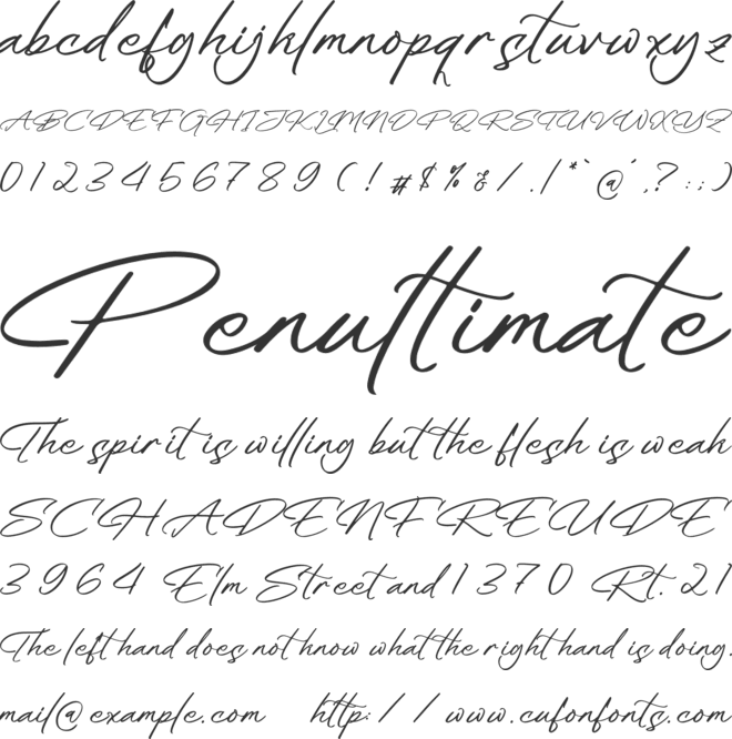 Penatthia Blackwell font preview