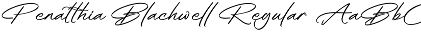 Penatthia Blackwell Regular font