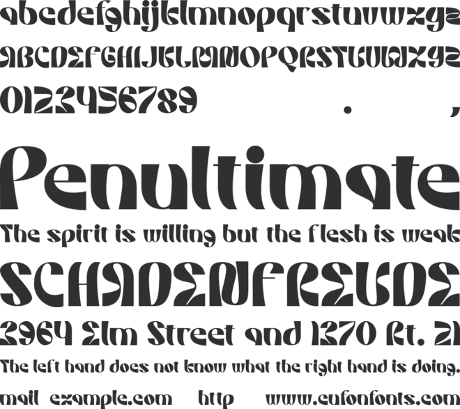 Meriage font preview