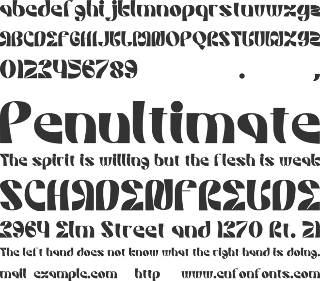 Meriage font preview