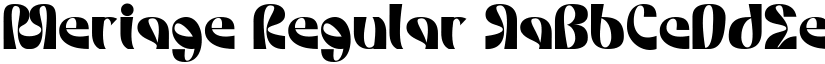 Meriage Regular font