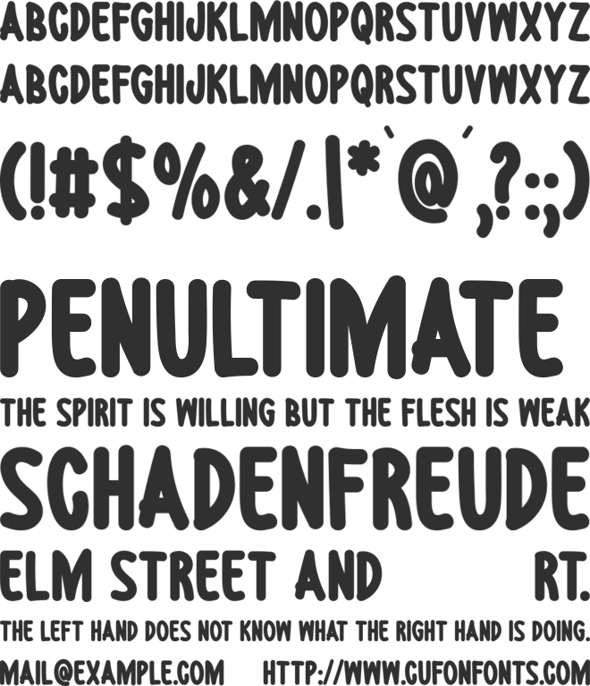 Summer Morning font preview