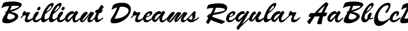 Brilliant Dreams Regular font