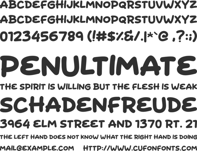 Fried Duck font preview