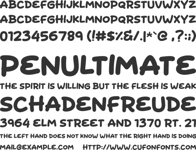 Fried Duck font preview