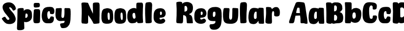 Spicy Noodle Regular font