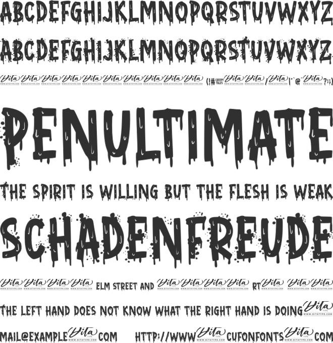 Creepy Tales Personal Use font preview