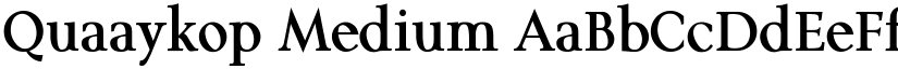 Quaaykop Medium font