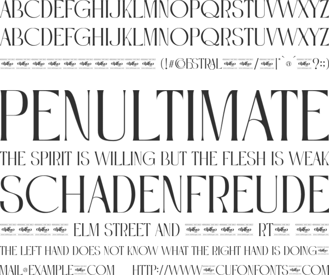 Coestral Personal Use font preview