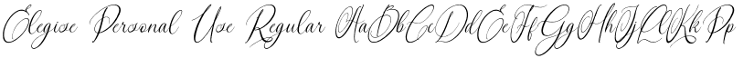 Elegise Personal Use Regular font