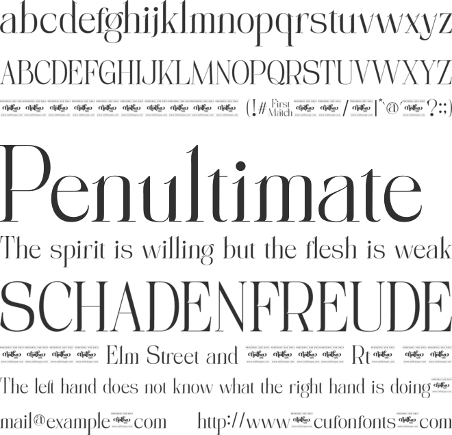 First March Personal Use font preview