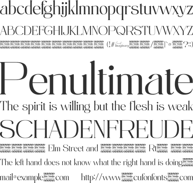 Sunset Imaginary Personal Use font preview