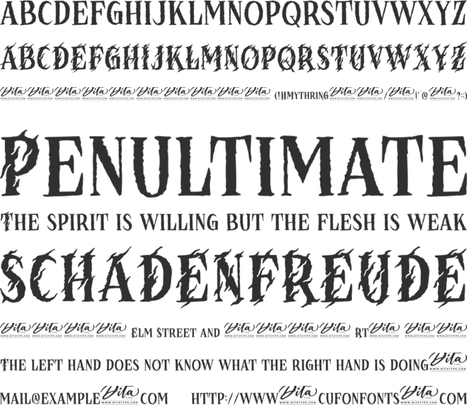 Mythring Personal Use font preview