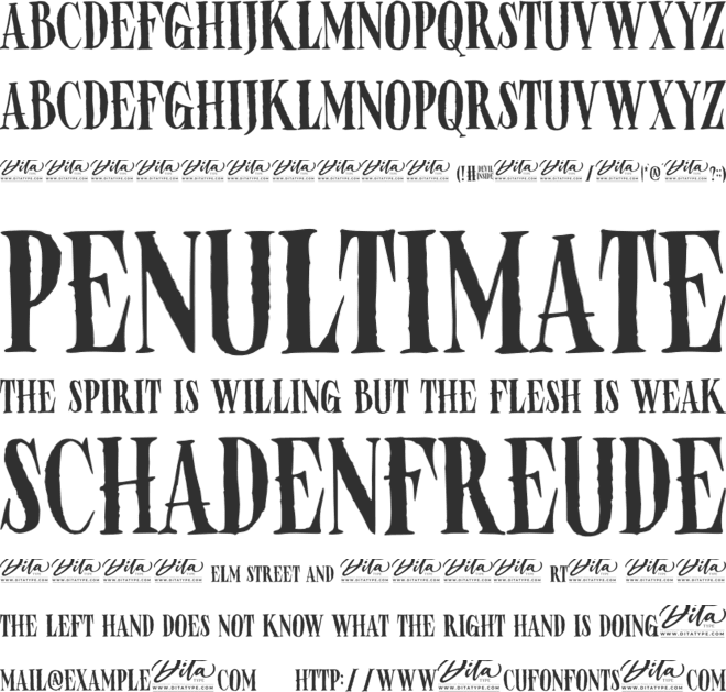Devil Inside Personal Use font preview