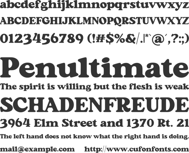 Aloha Chunky font preview