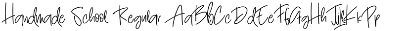 Handmade School Regular font