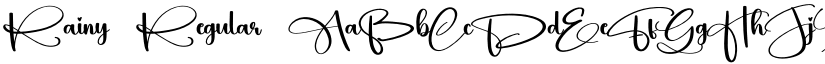 Rainy Regular font