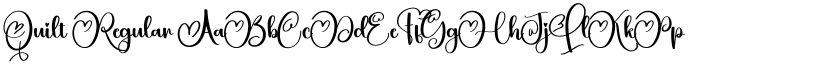 Quilt Regular font