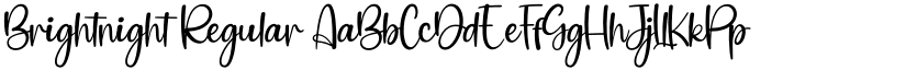 Brightnight Regular font
