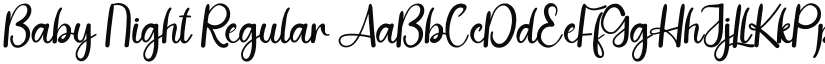 Baby Night font download