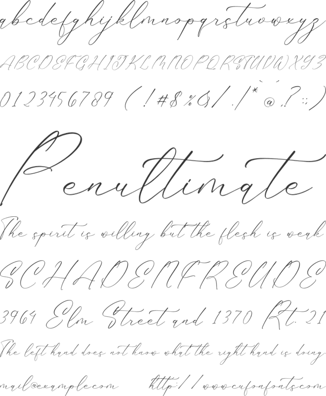 Gladista Arabela font preview