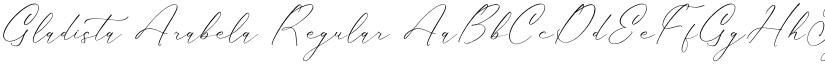 Gladista Arabela Regular font