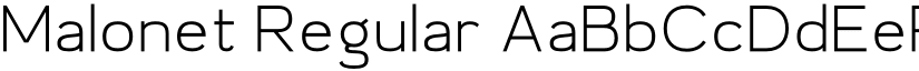 Malonet Regular font