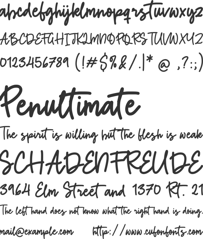 Island Beach font preview