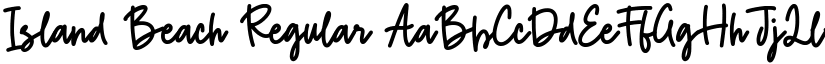 Island Beach Regular font
