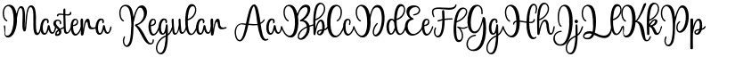 Mastera Regular font