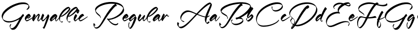 Genyallic Regular font