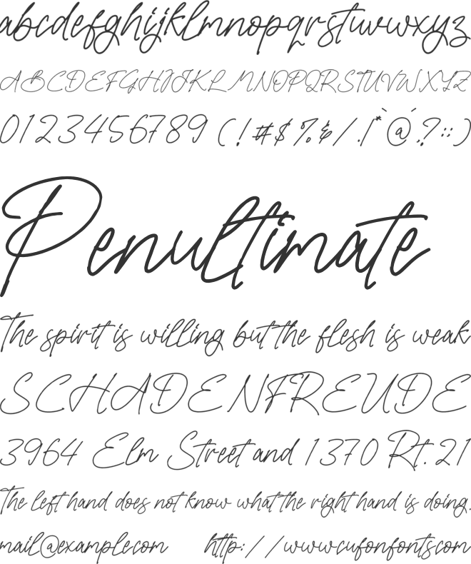 Magnattale font preview