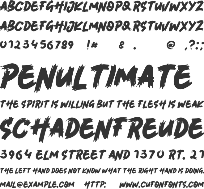 Hojlund font preview