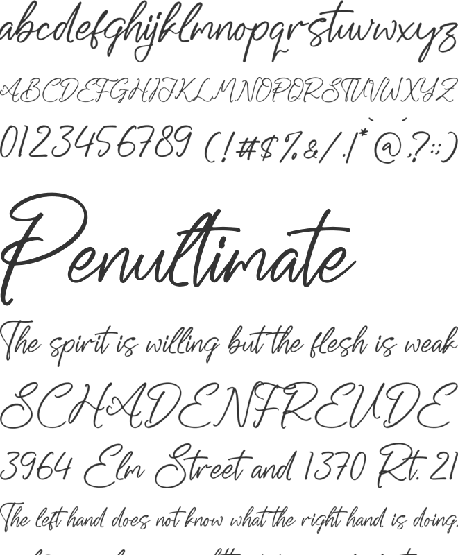 Wagenatta font preview