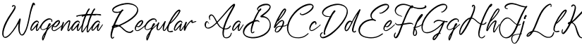 Wagenatta Regular font