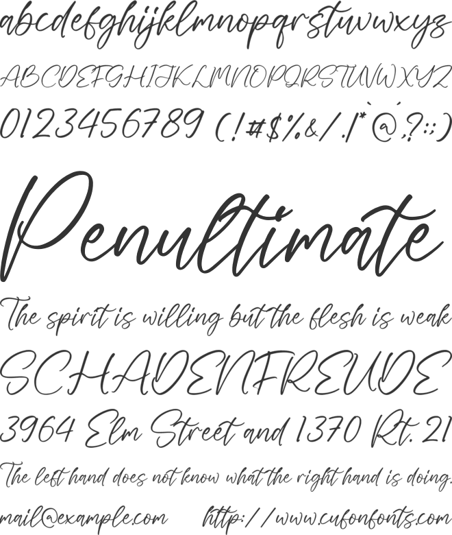 Mattenlly font preview