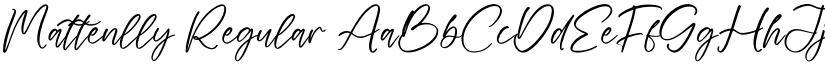 Mattenlly Regular font