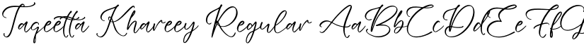 Taqeetta Khareey Regular font