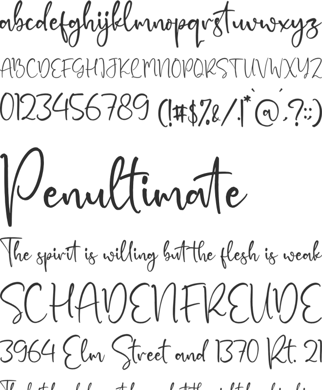 Machally Themoty font preview