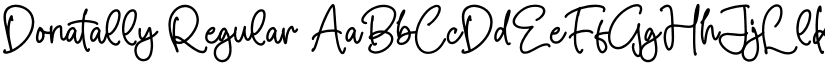 Donatally Regular font