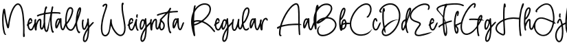 Menttally Weignota font download