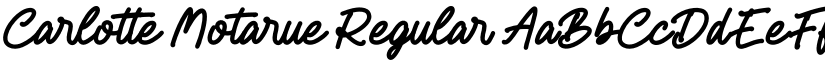 Carlotte Motarue Regular font