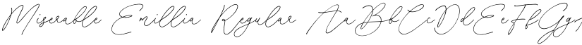 Miserable Emillia Regular font