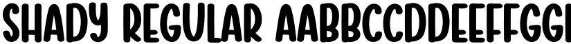Shady Regular font